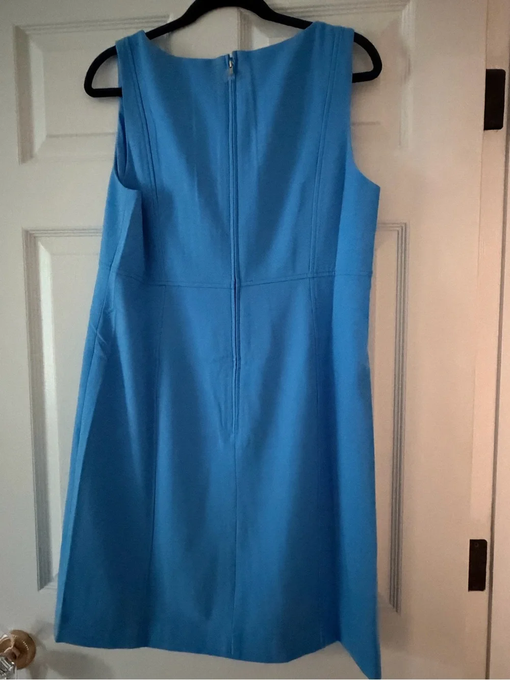 Lilly Pulitzer Blue Trini Viscose Shift Dress with White Embroidery - Picture 3 of 6